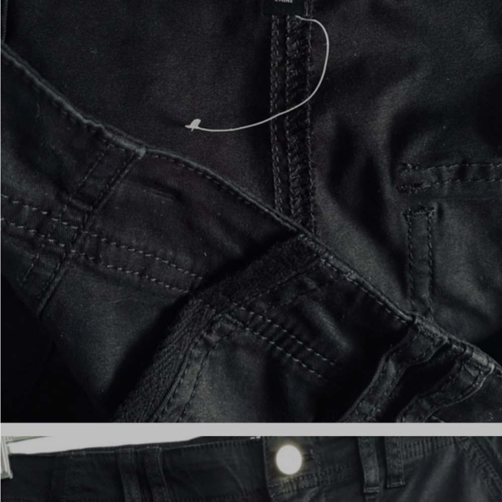 WHBM Slim Utility Crop Cargo Pants Classic Rise Black Size 4